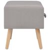 vidaXL Bedside Cabinet Grey 40x35x40 cm Fabric