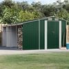vidaXL Garden Shed Green 277x365.5x179 cm Galvanised Steel