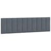 vidaXL Headboard Cushion "Hanko" Dark Grey 180 cm Velvet