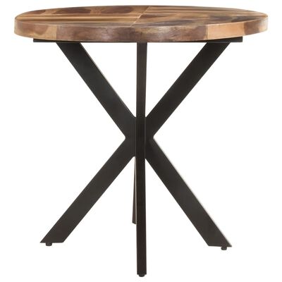 vidaXL Dining Table 140x80x75cm Solid Acacia Wood with Sheesham Finish