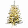 vidaXL Artificial Hinged Christmas Tree 150 LEDs & Ball Set 150 cm