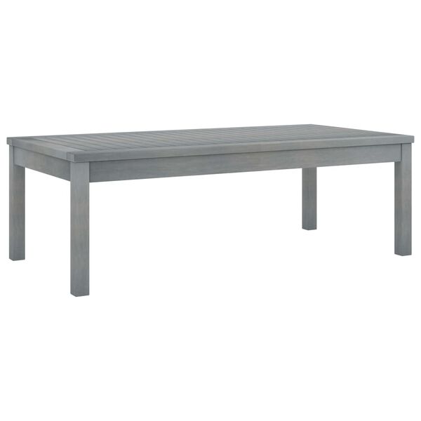 vidaXL Coffee Table 100x50x33 cm Grey Solid Acacia Wood