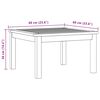 vidaXL Garden Coffee Table 60x60x36 cm Solid Acacia Wood