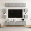 vidaXL 10 Piece TV Cabinet Set Concrete Grey Engineered Wood