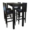 vidaXL Bar Table | Black | MDF | Great for small flats or snug spaces