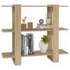 vidaXL Book Cabinet/Room Divider Sonoma Oak 100x30x87 cm