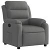 vidaXL Recliner Chair Dark Grey Fabric