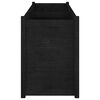 vidaXL Garden Planter Black 150x50x70 cm Solid Pinewood