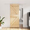 vidaXL Sliding Door with Hardware Set 80x210 cm Solid Wood Pine