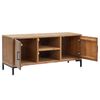 vidaXL TV Cabinet Brown 110x35x48 cm Solid Pinewood