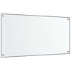 vidaXL Kitchen Backsplashes 2 pcs Transparent 80x60 cm Tempered Glass