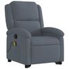 vidaXL Stand up Massage Recliner Chair Dark Grey Velvet