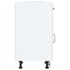 vidaXL Kitchen Base Cabinet Kalmar High Gloss White Engineered Wood