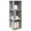 vidaXL Corner Cabinet Concrete Grey 33x33x100 cm Engineered Wood