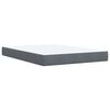 vidaXL Box Spring Bed with Mattress Dark Grey Double Velvet