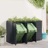 vidaXL Wheelie Bin Storage for 3 Bins Anthracite 204 x 77.5 x 121.5 cm