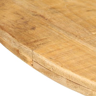 vidaXL Dining Table Round 175x75 cm Rough Mango Wood