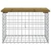vidaXL Garden Bench Gabion Design 63x44x42 cm Impregnated Wood Pine
