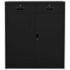 vidaXL Office Cabinet Black 90x40x102 cm Steel