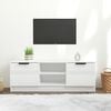 vidaXL TV Cabinet High Gloss White 102x35x36.5 cm Engineered Wood