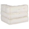 vidaXL Modular Sofa Unit Cream 70x70x54 Fabric