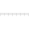 vidaXL Garden Fence with Hoop Top Steel 1172x80 cm Black