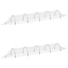 vidaXL Netting Tunnels 2 pcs 1,5x5 m Fibreglass and PP