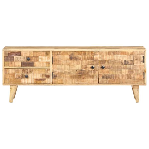vidaXL TV Cabinet 120x30x45 cm Solid Mango Wood