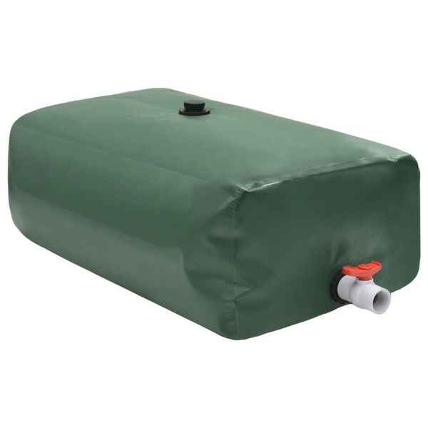 vidaXL Water Tank with Tap Foldable 500 L PVC