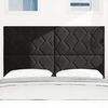 vidaXL Headboard Height Adjustable with Headboard Black 144 cm Velvet