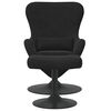 vidaXL Egg Chair with Footstool Black Velvet