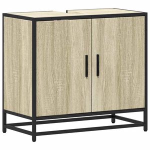 vidaXL Bathroom Sink Cabinet Sonoma Oak 65x33x60 cm Engineered Wood