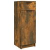 vidaXL Bathroom Cabinet Smoked Oak 32x34x90 cm Engineered Wood