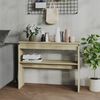 vidaXL Console Table Sonoma Oak 102x30x80 cm Engineered Wood