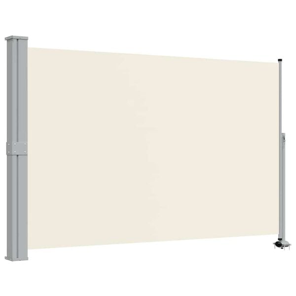 vidaXL Patio Retractable Side Awning 160 x 300 cm Cream