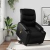 vidaXL Stand up Massage Recliner Chair Black Faux Leather