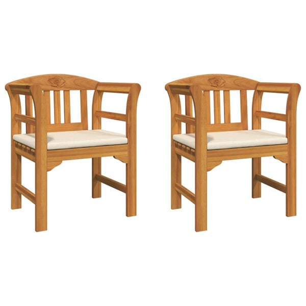 vidaXL Rose Bench Natual 68.5 x 46 x 82.5 cm Solid Acacia Wood