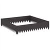 vidaXL Lawn Edging 100 x 100 x 20 cm Steel Black