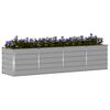 vidaXL Planter Light Grey 320 x 80 x 75 cm Steel