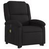 vidaXL Stand up Massage Recliner Chair Black Fabric
