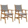 vidaXL Garden Chairs 2 pcs Solid Acacia Wood