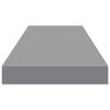 vidaXL Floating Wall Shelf Grey 80x23.5x3.8 cm MDF