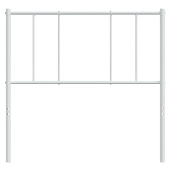 vidaXL Metal Replace Headboard White 107 cm