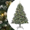 vidaXL Artificial Christmas Tree with 300 LEDs with Stand Green 240 cm