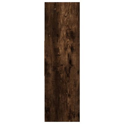 vidaXL Book Cabinet Smoked Oak 97.5x29.5x100 cm Engineered Wood