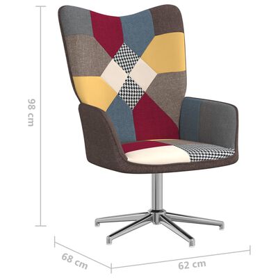 vidaXL Relaxing Chair Patchwork Fabric