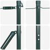 vidaXL Fence Post 26 pcs Green 3.2 x 3.2 x 170 cm Steel