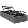 vidaXL Electric Adjustable Bed Frame Dark Grey 190 x 90 x 33.5 cm