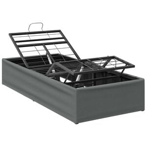 vidaXL Electric Adjustable Bed Frame Dark Grey 190 x 90 x 33.5 cm