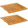 vidaXL Bath Mat Brown 50 x 50 cm Solid Acacia Wood